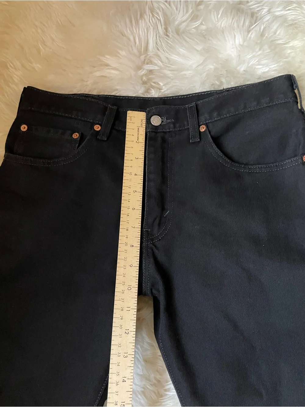 Vintage Levi's 517 men's black low rise bootcut jeans